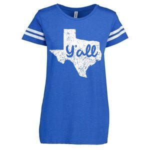 Texas YAll Southern Saying Proud Texan Quote Enza Ladies Jersey Football T-Shirt