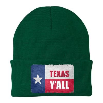 Texas YAll State Of Texas Flag Knit Cap Winter Beanie