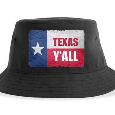 Texas YAll State Of Texas Flag Sustainable Bucket Hat