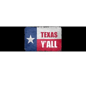 Texas YAll State Of Texas Flag Bumper Sticker