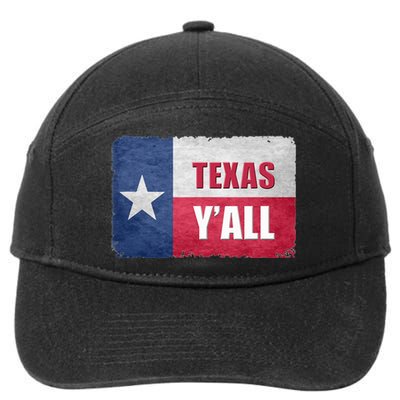 Texas YAll State Of Texas Flag 7-Panel Snapback Hat