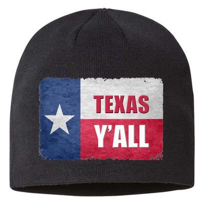 Texas YAll State Of Texas Flag Sustainable Beanie