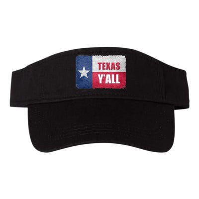 Texas YAll State Of Texas Flag Valucap Bio-Washed Visor