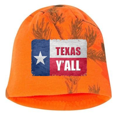 Texas YAll State Of Texas Flag Kati - Camo Knit Beanie