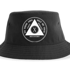 Ten Years Sober 10 Years Aa Sobriety Sustainable Bucket Hat