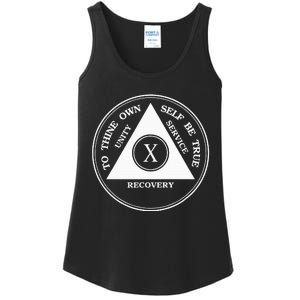 Ten Years Sober 10 Years Aa Sobriety Ladies Essential Tank