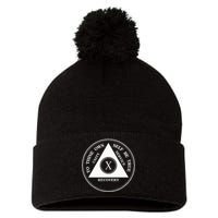 Ten Years Sober 10 Years Aa Sobriety Pom Pom 12in Knit Beanie