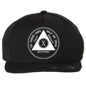 Ten Years Sober 10 Years Aa Sobriety Wool Snapback Cap