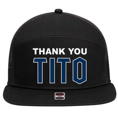 Thank You Tito 7 Panel Mesh Trucker Snapback Hat