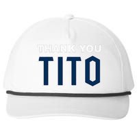 Thank You Tito Snapback Five-Panel Rope Hat