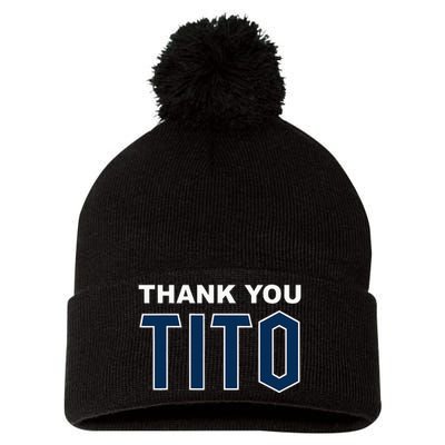 Thank You Tito Pom Pom 12in Knit Beanie