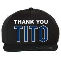 Thank You Tito Wool Snapback Cap