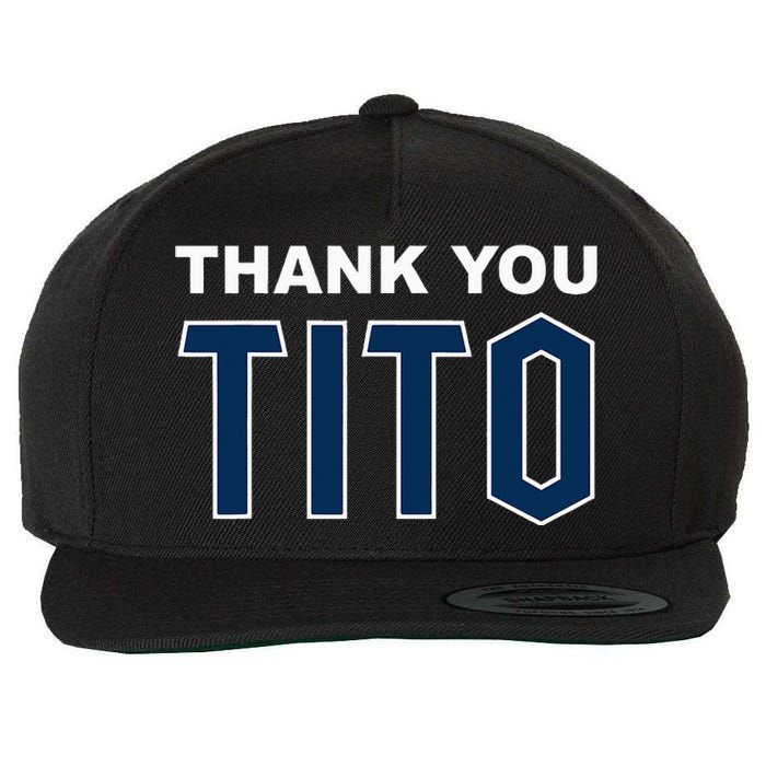 Thank You Tito Wool Snapback Cap