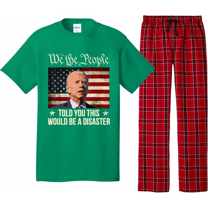 Told You This Would Be The Disaster Funny Anti Biden Pajama Set