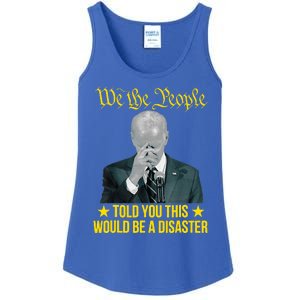 Told You This Would Be The Disaster Funny Anti Biden Ladies Essential Tank