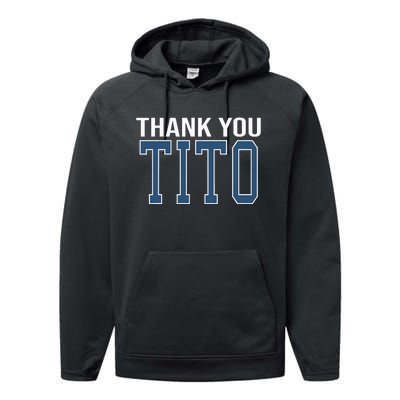 Thank You Tito Performance Fleece Hoodie