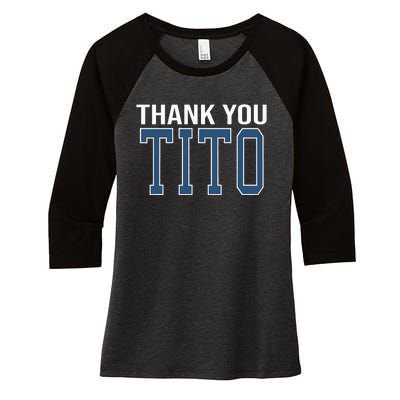 Thank You Tito Women's Tri-Blend 3/4-Sleeve Raglan Shirt