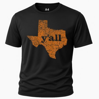 Texas Yall Texas State Map Performance Shirt