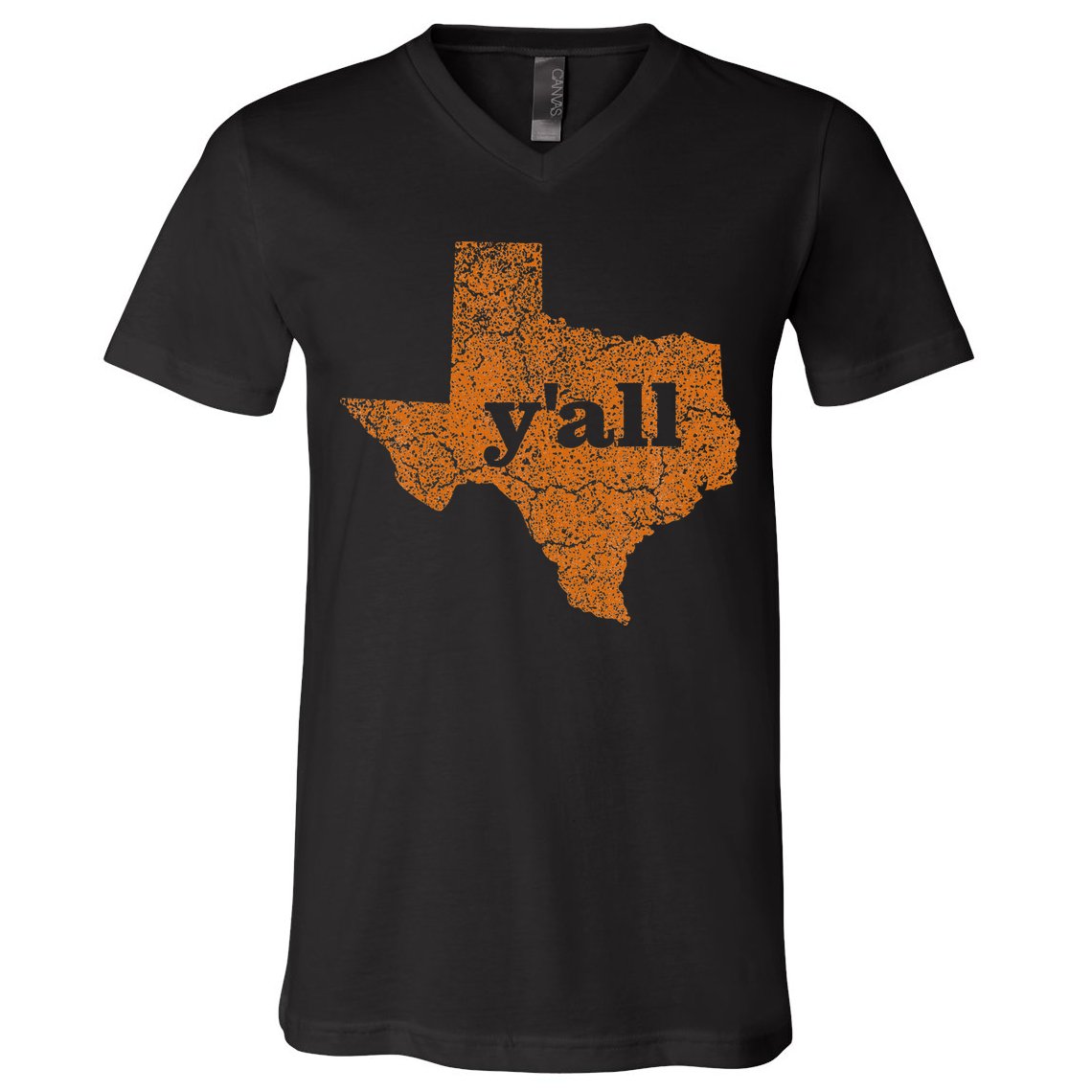 Texas Yall Texas State Map V-Neck T-Shirt