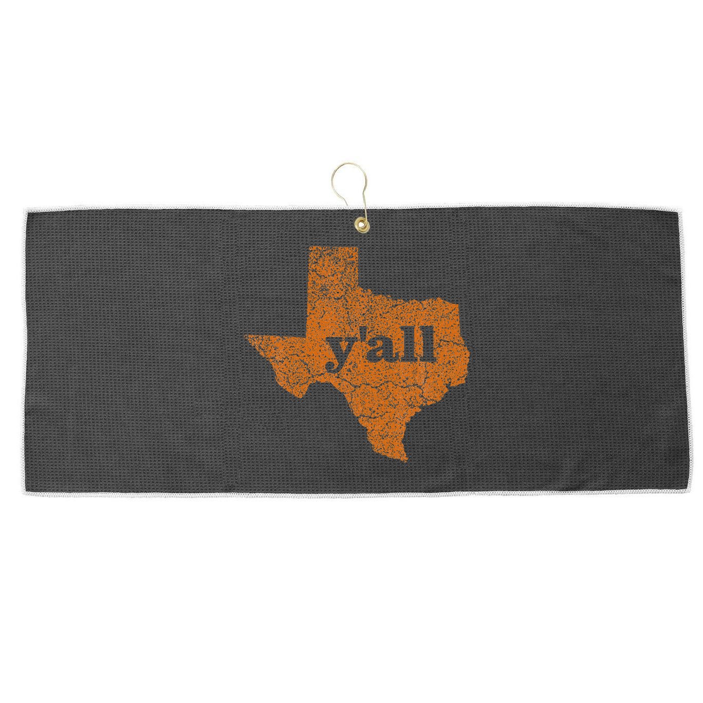 Texas Yall Texas State Map Large Microfiber Waffle Golf Towel