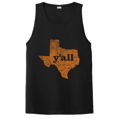 Texas Yall Texas State Map PosiCharge Competitor Tank