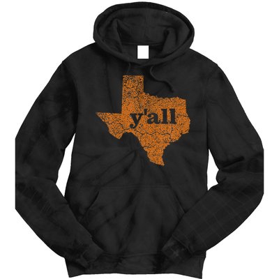 Texas Yall Texas State Map Tie Dye Hoodie