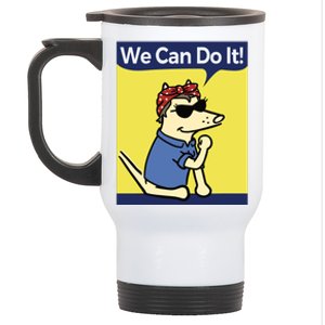 The Yogscast Teddy The Dog We Can Do It Stainless Steel Travel Mug