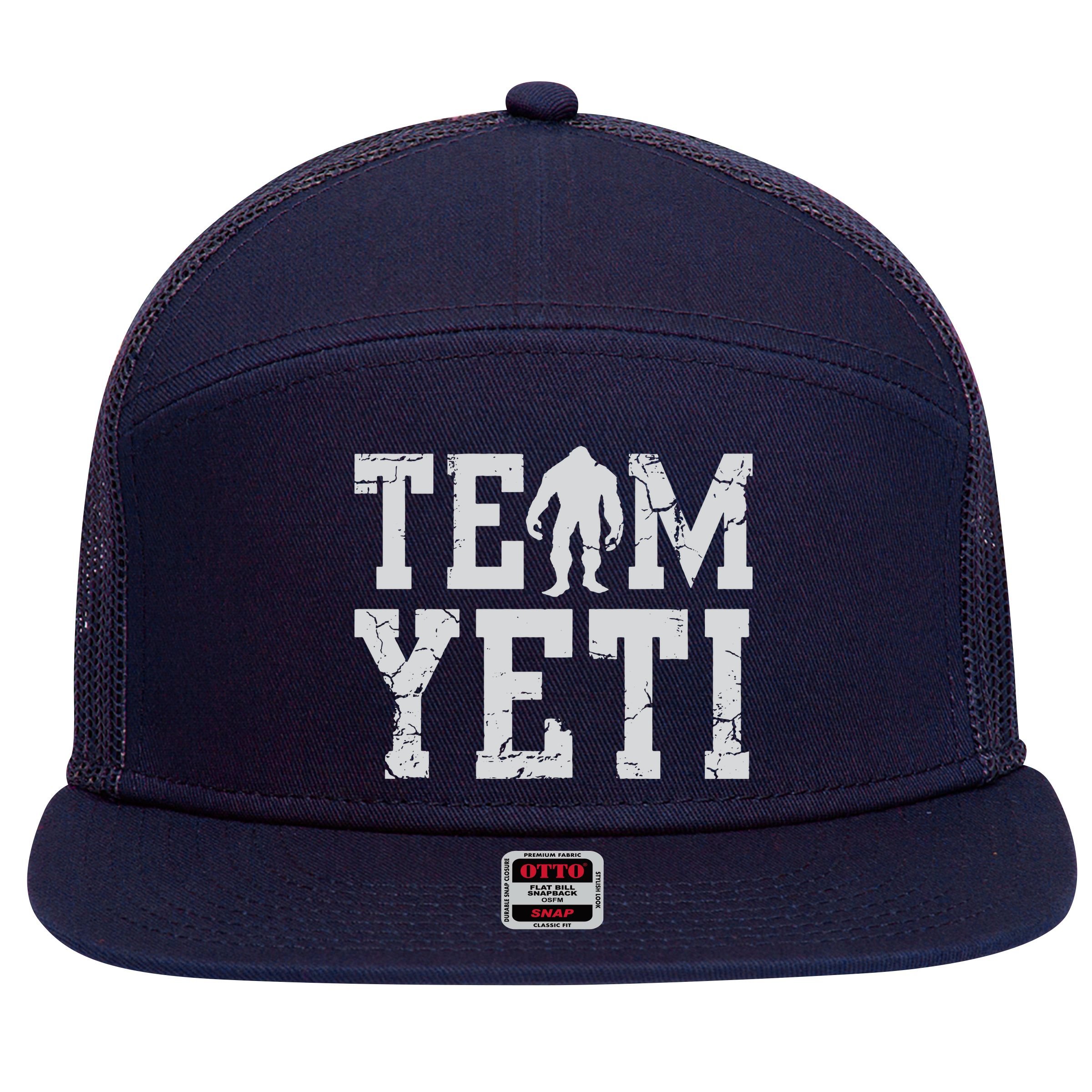Team Yeti 7 Panel Mesh Trucker Snapback Hat