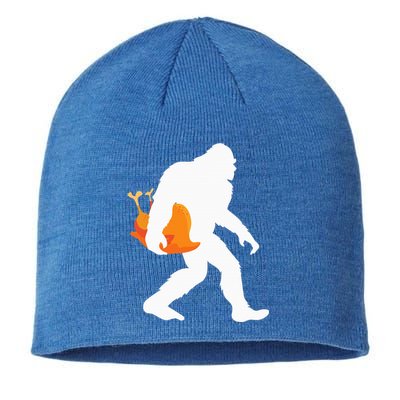 Thanksgiving Yeti Turkey  Funny Sasquatch Sustainable Beanie