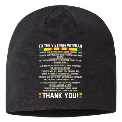 Thank You To The Vietnam Veterans Gift Sustainable Beanie