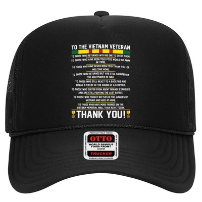 Thank You To The Vietnam Veterans Gift Trucker Hat
