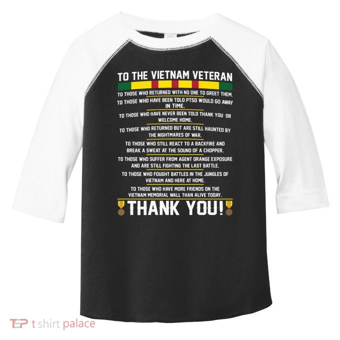 Thank You To The Vietnam Veterans Gift Toddler Fine Jersey T-Shirt