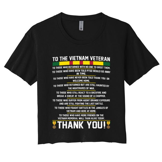 Thank You To The Vietnam Veterans Gift Crop Top