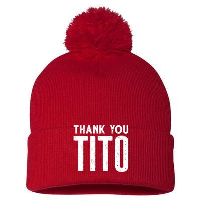 Thank Youtito Pom Pom 12in Knit Beanie