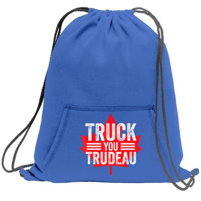 Truck You TRUDEAU I Support Convoy Freedom 2022 USA Canada Sweatshirt Cinch Pack Bag