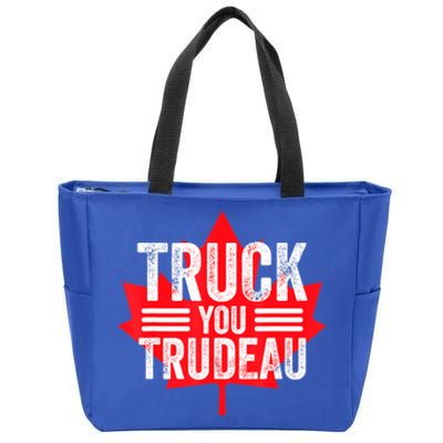 Truck You TRUDEAU I Support Convoy Freedom 2022 USA Canada Zip Tote Bag