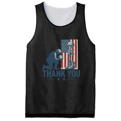 Thank You Mesh Reversible Basketball Jersey Tank