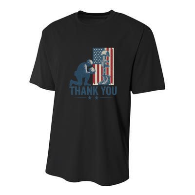 Thank You Youth Performance Sprint T-Shirt