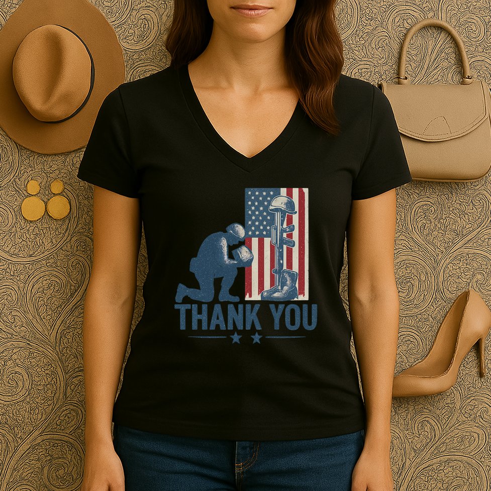 Thank You Women's V-Neck T-Shirt