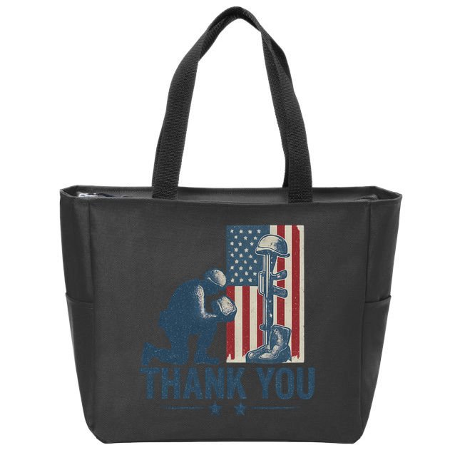 Thank You Zip Tote Bag