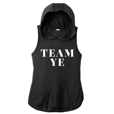 Team Ye Ladies PosiCharge Tri-Blend Wicking Draft Hoodie Tank