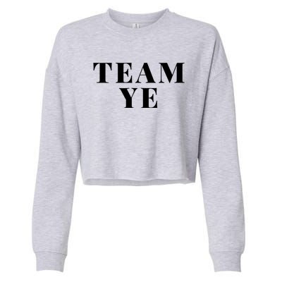 Team Ye Cropped Pullover Crew