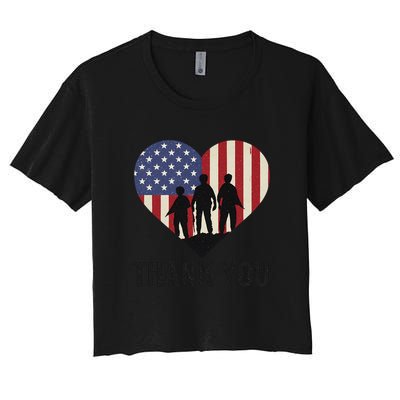 Thank You Women's Crop Top Tee