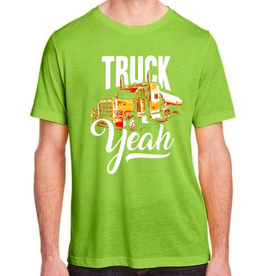 Truck Yeah Truckers Truck Driver Freedom Meme Cool Gift Adult ChromaSoft Performance T-Shirt