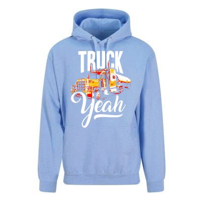 Truck Yeah Truckers Truck Driver Freedom Meme Cool Gift Unisex Surf Hoodie