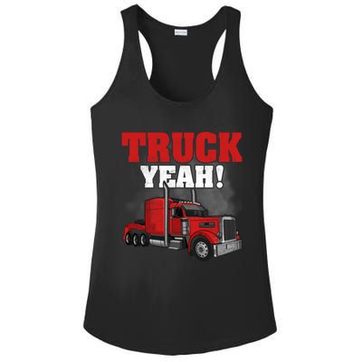 Truck Yeah! Trucker Truck Driver Cool Road Gift Ladies PosiCharge Competitor Racerback Tank