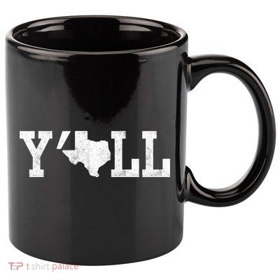 Texas Y'all 11oz C Handle Ceramic Mug