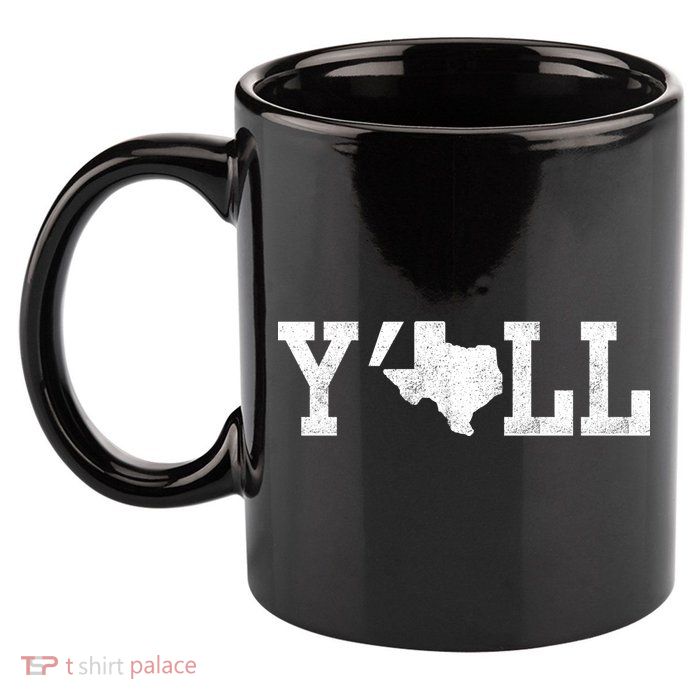 Texas Y'all 11oz C Handle Ceramic Mug