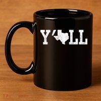 Texas Y'all 11oz C Handle Ceramic Mug