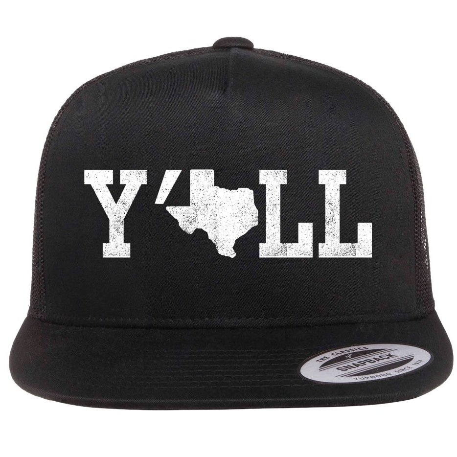 Texas Y'all Flat Bill Trucker Hat